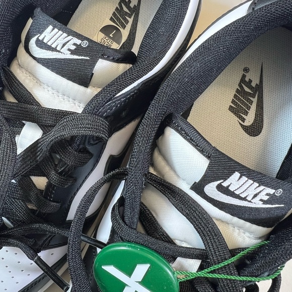 🆕 Nike Dunk Low Retro in White/White/Black Panda Men’s Size: 7 With Original Box - Picture 12 of 17